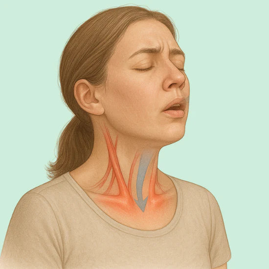 Felületes légzés és mellkasi szorítás