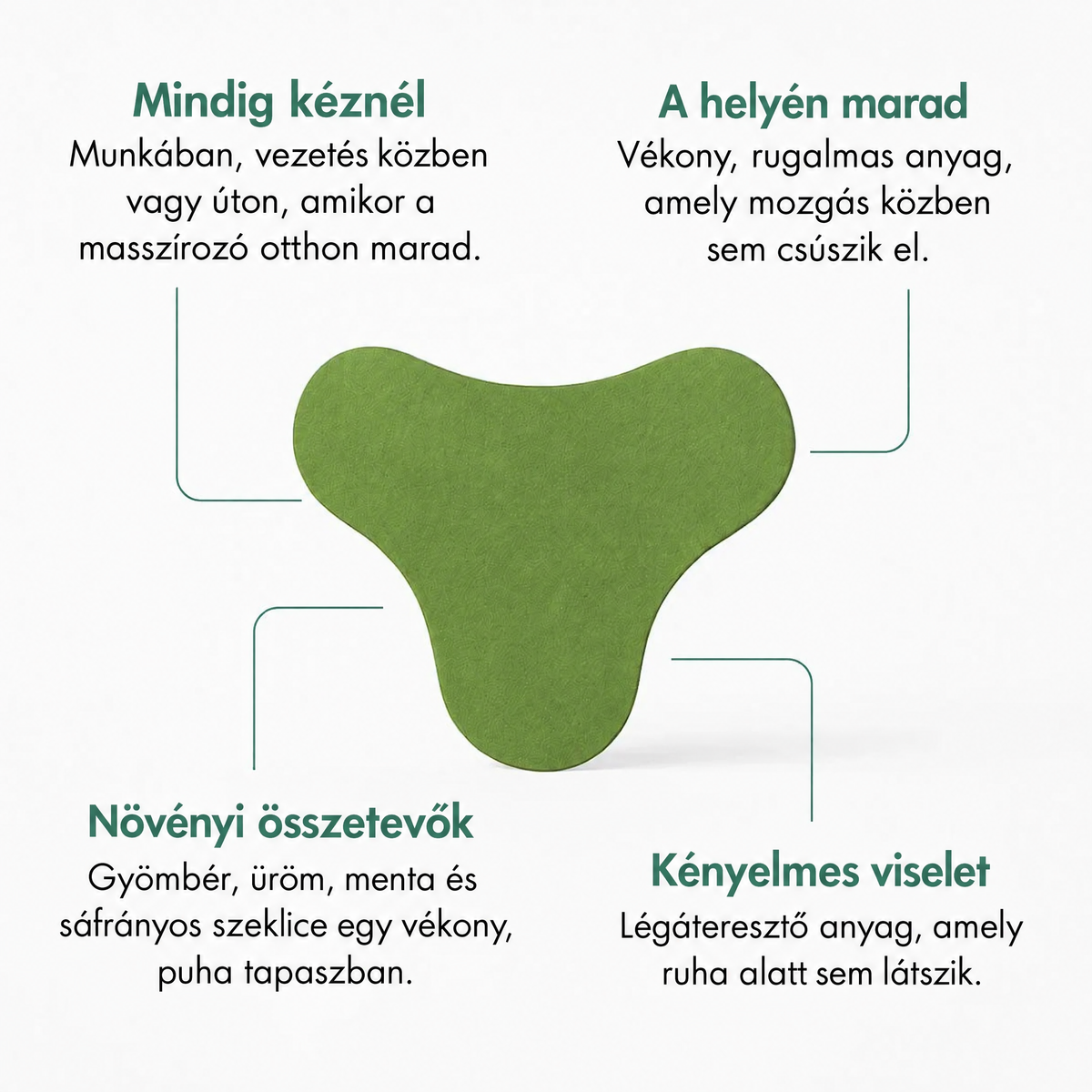 Wellive™ Növényi Nyaktapasz (10db)