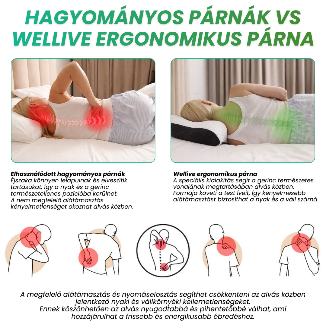 Wellive™ Ergonomikus Nyakpárna